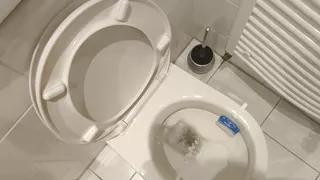 Peeing in the toilet
