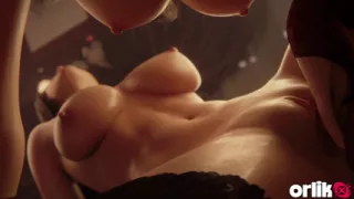 Tifa Lockhart & Aerith Lesbian Sex Tight Pussy Fingering with Loud Moans & Creamy Ending 3D Animation