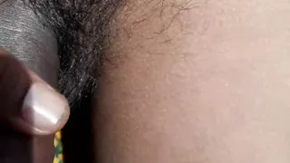 Cumshoot on hand outdoor big black cock Indian man