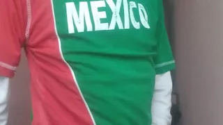 He recorded me with my Mexican national team jersey