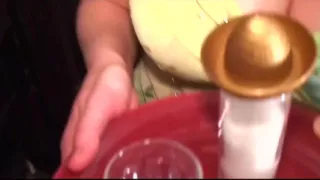 Cum Eating From a Shot Glass