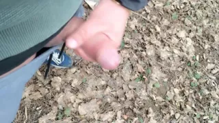 Risky Jerk off After Work Masturbation Cumshot