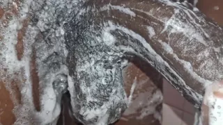 Cms Cleaning His Big Black Uncut Cock