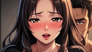25yo Woman Fucks Stepfather on Sofa in Risky Quiet Sex (AI generated)