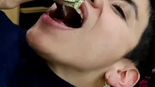 Quickie! Cum on Her Favorite Chocolate!