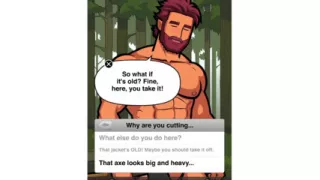 Your favorite lumberjack with massive huge cock.