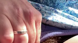 Stepmom Plays with Her Smelly Pussy at the Back of the Bus, Then Sniffs and Sucks Her Stinky Fingers!