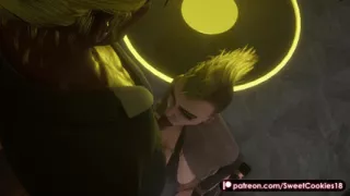 Punk Stripper Sucks Cock Then Gets Creampied in Club