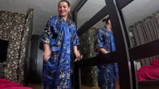 Slutty Geisha Fantasy Deep Throat, Satin Tease and Cum Play