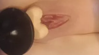 Up close pussy and ass fucking with my machine