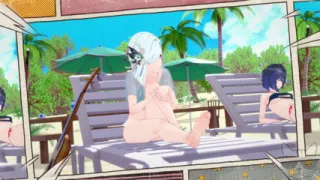 Yelan x Shenhe at the beach (genshin impact) P1 STORY