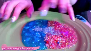 Giantess Nail Tapping Asmr Glitter Slime