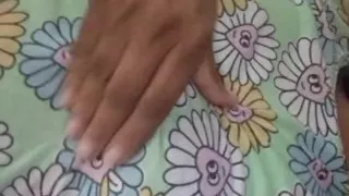 Young Sri Lankan intern trying hard sex during the lunch break with her Dildo