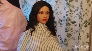 Emma the barberette shows off her capes