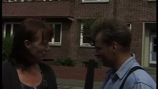 Blonde milf giving an interview
