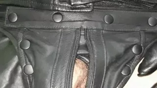Horny Leather Smoking Hunk Cumming For You