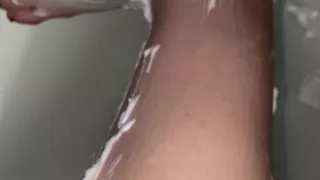 Hairy Legs Shaving Close up