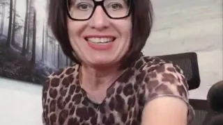 Julie Naked in the Office