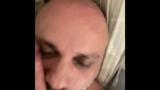 My lover wakes up my husband with his cock and sodomizes him