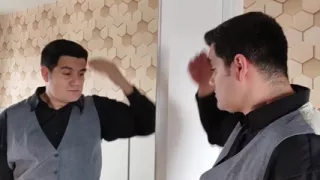 Yuri Gaucho Masturbating in Front of the Mirror