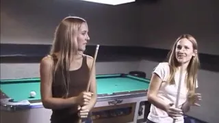 Two horny teens are jumping on guy's cock