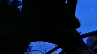 Slut fucks herself on the side of the road for cars to see