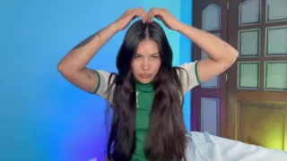 Playing with My Straight Hair