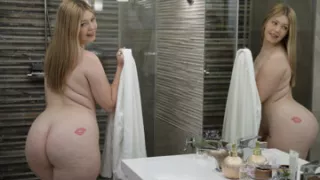 Curvy stepdaughter with big ass and tits tries stepfather's big cock - starring Claudia Garcia