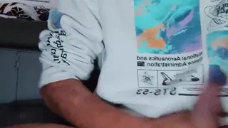 Wanking my big dick