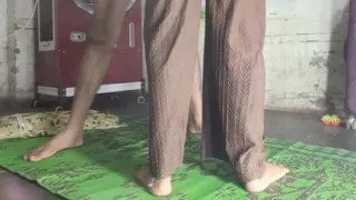 Stepsister hit ass, sucked his cock from stepbrother's cock and sucked water from his cock Hindi audio