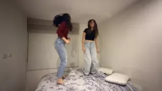 We Had Fun Playing in Bed to Jump