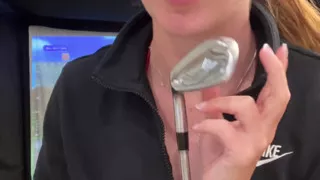 Trying to Golf in a Simulator with My Lush in! Trying Not to Cum While I Swing!