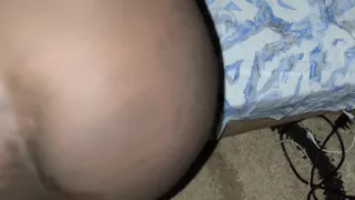 Ebony Babe Getting Fucked in Doggystyle After Visiting His Boyfriend