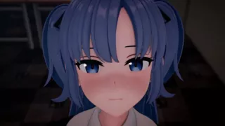Hayase Yuuka Blowjob Blue Archive Hentai Mmd 3D Blue Hair Color Edit Smixix