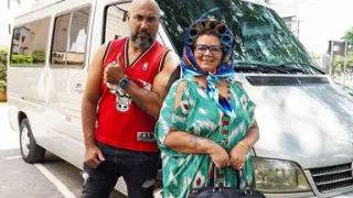 Threesome Fist Fuck Bus Orgy for BBW Mature