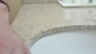 Amature milf fucked in hotel bathroom by bwc and cumshot creampied