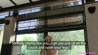 Female Agent - Cute Blonde Gets All the Pussy and Cock She Wants