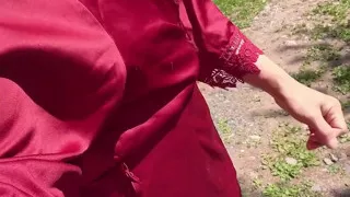Pissing Outside Near Grape Tree