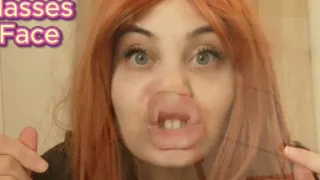 My Stepsister Has a Face-related Fetish That Involves a Transparent Sheet of Glass: She Presses Her Face-her Tongue, Nose,