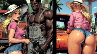 Jungle Gas Station: a Black Pump for a White Wife. BBC Wife Cuckold