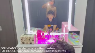 Famous Gay Tiktoker Gets Fucked Bareback By Curious Hetero Who Cums Inside His Tight Hairless Ass Creampie Femboy