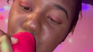 solo black girl, hairy pussy, and sextoys