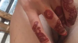 Beautiful Village Teen Girl Masturbating with Vegetables