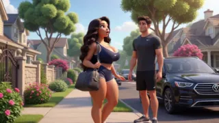 Petite Girl Fucked Neighbor's Husband in Anal Revenge on Jealous Wife, Ai Generated