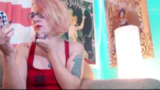 Deep Red Lips