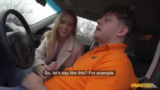 Fake Driving School - Road Rage Followed by Rough Fuck, Lucky Bee Cant Wait for a Facial