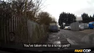 Fake Cop - Busty Blonde Fucked in Junk Yard