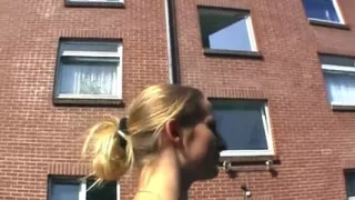 Public Blowjob Tease and Sloppy Fingering Explosion