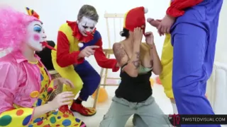 Lucky Asian Gets a Clownbang