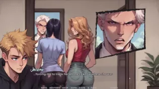 My New Girlfriend Taboo Hentai Game Ep.49 My Step Sis Grabbed My GF's Ass in Front of Her Stepfather!